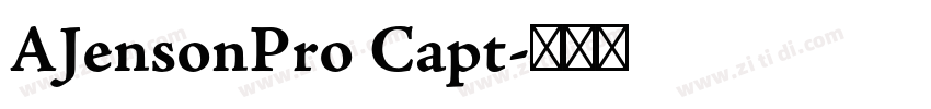 AJensonPro Capt字体转换